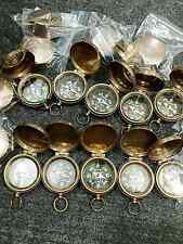 Boussole ancienne laiton lot de 20 boussoles vintage couvercle nautique 35 mm...