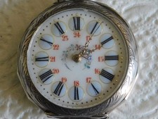 montre gousset  argent et or