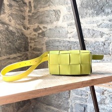 Bottega Veneta Seagrass Green Intrecciato Cassette Belt Bag