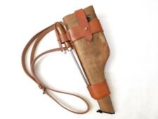 Etui-crosse bois avec brelage en cuir Mauser C96 Schork Munchen