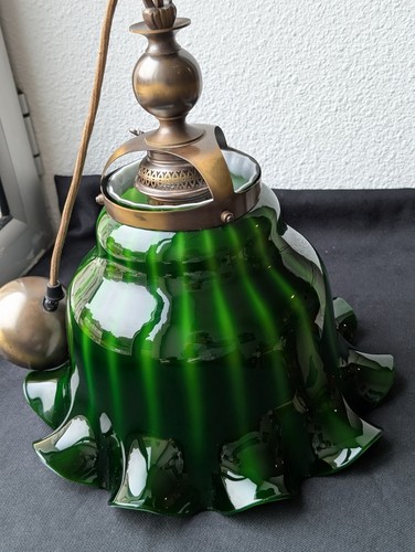 Suspension tulipe vintage vert
