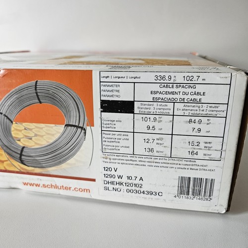 Schluter ditra heat cable - cable, 120v