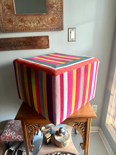 Vtg colorful striped square - striped,