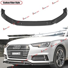Spoiler Lèvre Lame Carbone Style Jupe Pare-Choc Avant Pour Audi A4 S-Line B9 S4