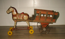 Jouet Ancien à Tirer Cheval