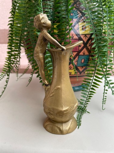 Vase art nouveau bronze - nouveau, en