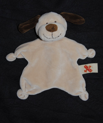 Doudou plat chien beige - plat,