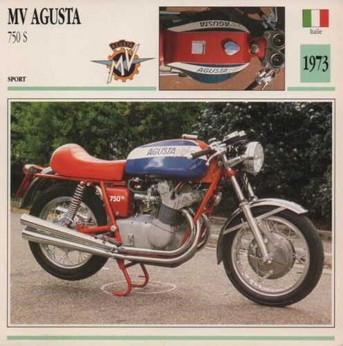 Fiche moto agusta 750 s - fiche,