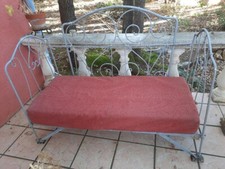 canapé de jardin fer forgé