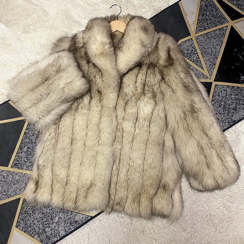Veste manteau fourrure
