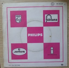 JOHNNY HALLYDAY 45T SI TU PARS  -POCHETTE RARE VERSO DROIT -