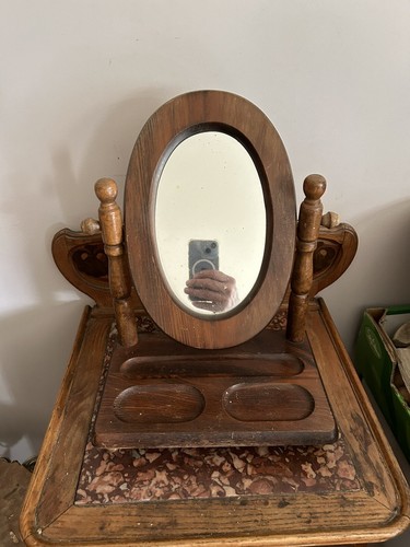 Ancien miroir coiffeuse - ancien,
