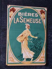 Plaque Émaillée Bière LA