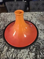 Le Creuset LARGE TAGINE #35 Flame. Retired item, Hard to find. Volcanique.