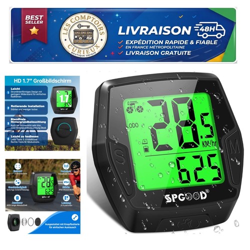 Compteur vélo sans fil - compteur,
