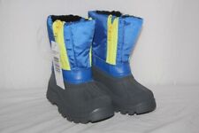LHOTSE Modèle FLIPPER - Bottes Neige Enfant Bleu Gris Jaune - T 26 / 27 neuf