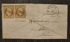 Lettre Timbre France Napoleon