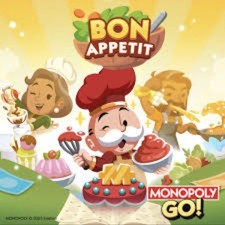 ALL STICKERS 1-2-3-4-5 ⭐ Mono_poly go Bon Appetit Album