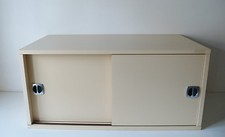 VINTAGE LOFT 1970s DESIGN 2 DOOR SLIDING STORAGE CABINET