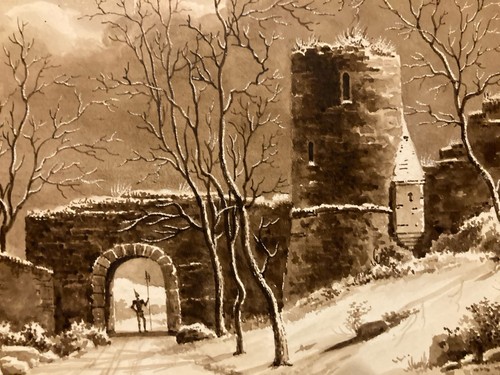 Peinture dessin xixe - peinture,
