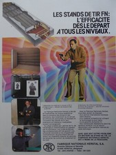 1/1982 PUB FN HERSTAL DEFENSE SECURITE STAND DE TIR ORIGINAL FRENCH AD