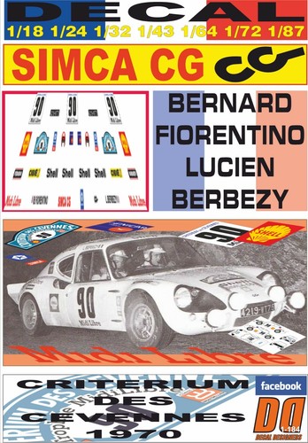Decal simca 2200 proto - decal,