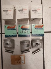 JEU DE 3 KIT PISTONS YAMAHA XS 750 COTE 0.25 SET OF 3 PISTONS NEW OLD STOCK