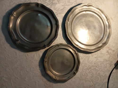 Lot assiettes anciennes en - lot, 3
