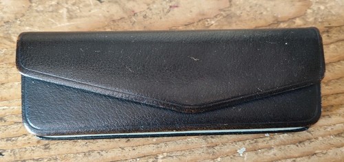 étui lunettes vintage cuir - lunettes,