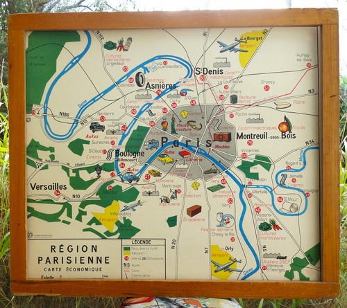 Ancienne carte géographie - ancienne, mdi