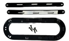 Noir Brillant Logo Support Emblème pour Accessoire Calandre Audi A6 4F C6 4G C7