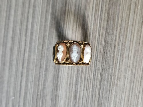 Bague camée - bague, or