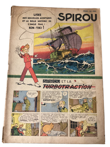 Ancienne revue spirou vintage - ancienne,