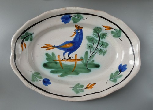 Plat faïence forges - les, eaux