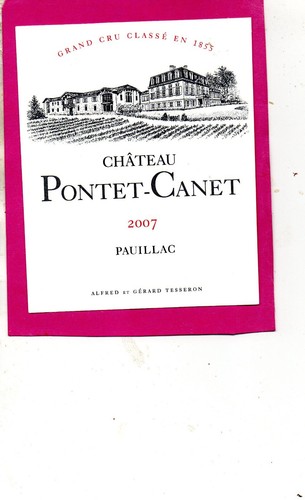 Pauillac gcc etiquette chateau - gcc,