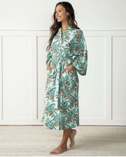 Printfresh Robe Flannel Leopards Christmas Women’s Size 1X / 2X - Missing Belt