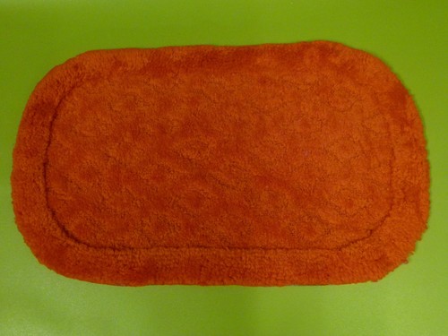 Tapis bain orange vintage - de,