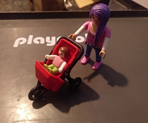 Playmobil femme avec chariot - avec,