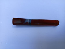 antique amber bakelite cigarette smoke in case