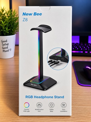 Support casque gaming - support, rgb