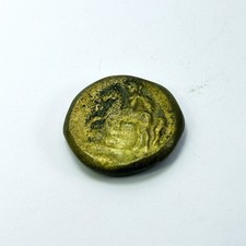 Calabria Tarentum 302-281 BC Bronze Didrachm – Taras on Horse & Dolphin Coin