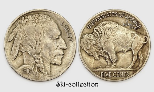 Five cents 1916 - 5, buffalo