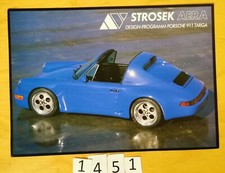 STROSEK AERA PORSCHE 911 TARGA TUNING Prospectus 2 pages D 199?