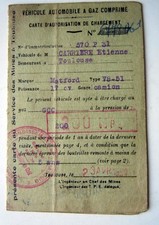 ANCIENNE CARTE D'AUTORISATION