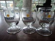 lot de 3 verres balon ricard petit soleil et les 3 glaçons