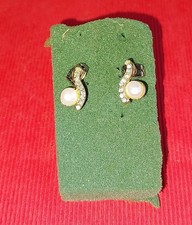 BOUCLES D'OREILLES OR PERLES