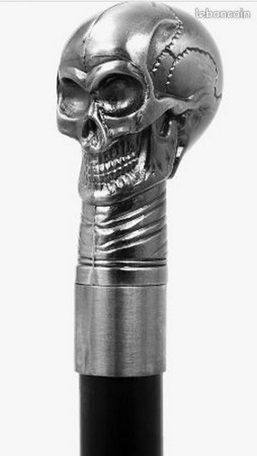 Canne tete mort terminator - de,
