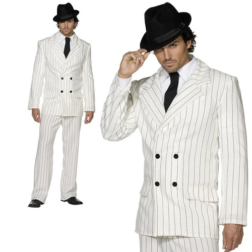 Adulte blanc gangster - adulte,