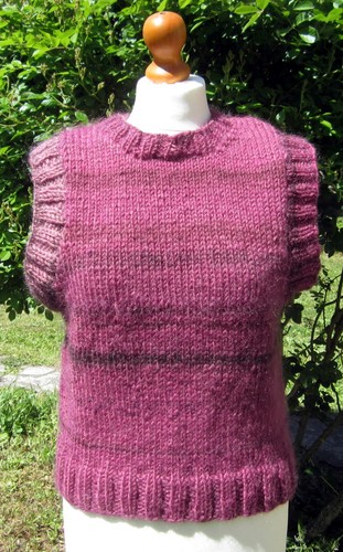 Tricot pull débardeur fait