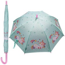 Enfants Licorne Parapluie Marche Parapluies Vent Imperméable Brolly J-Stick Dais